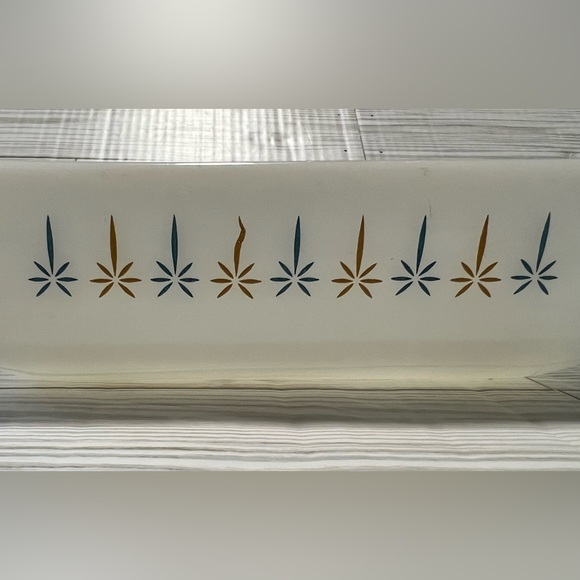 Anchor Hocking Fire King MCM Candle Glow White Glass 2pc Set - Picture 4 of 7